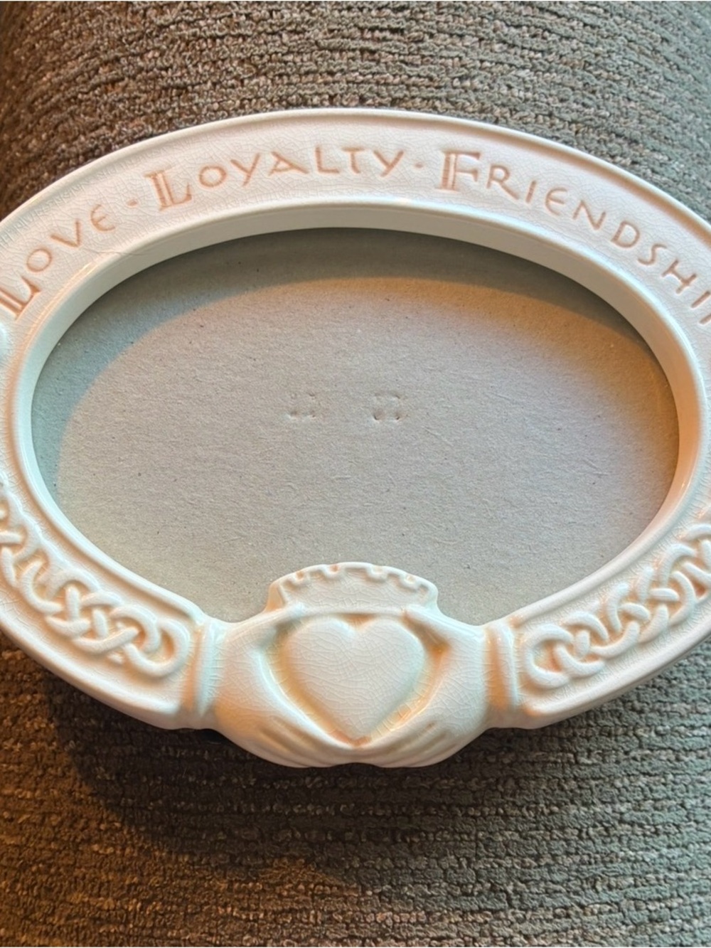 Russ White Oval 'Love Loyalty Friendship' Decorative Picture Frame